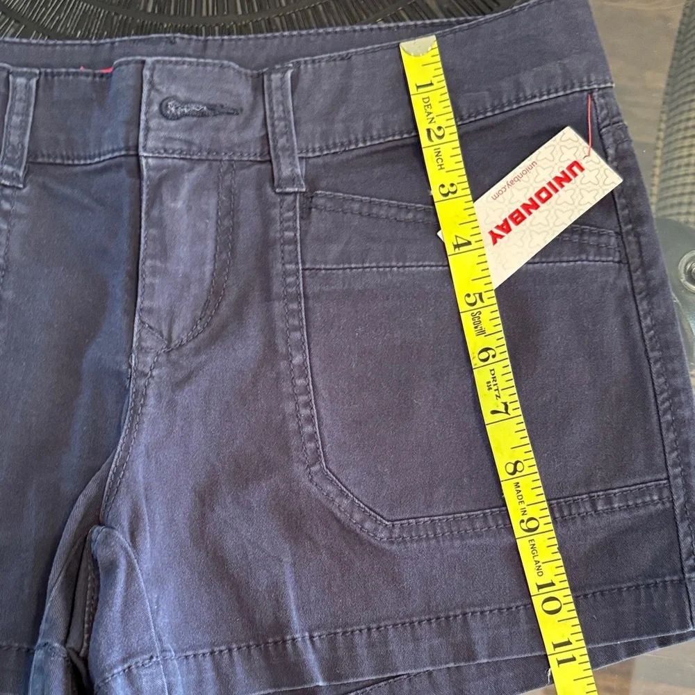 Women's Navy  Denim Shorts 7